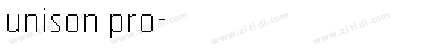 unison pro字体转换